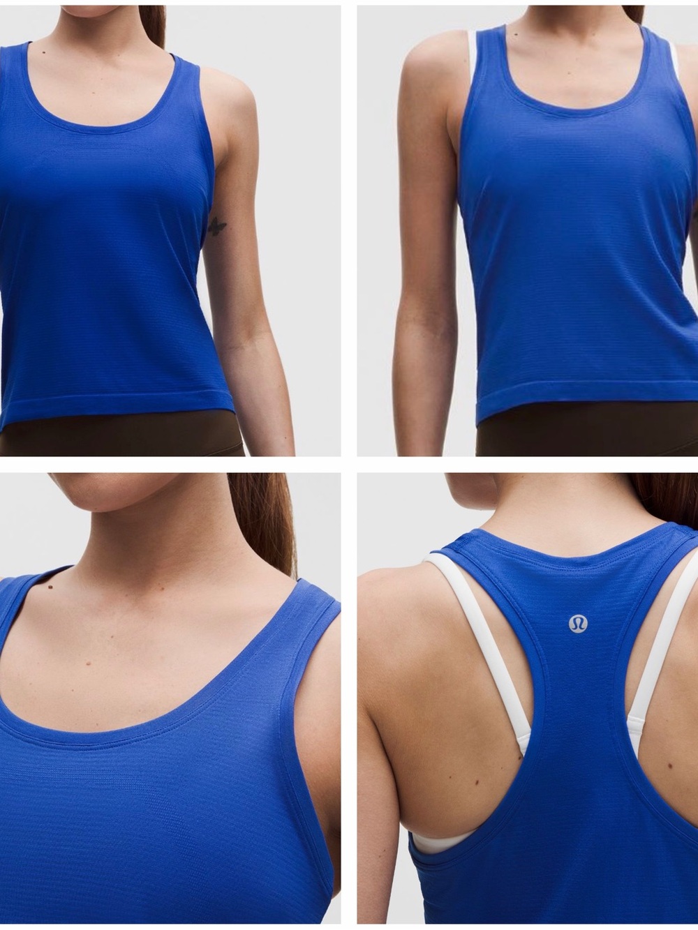 lululemon athletica Women's Royal Blue Racerback Tank Top